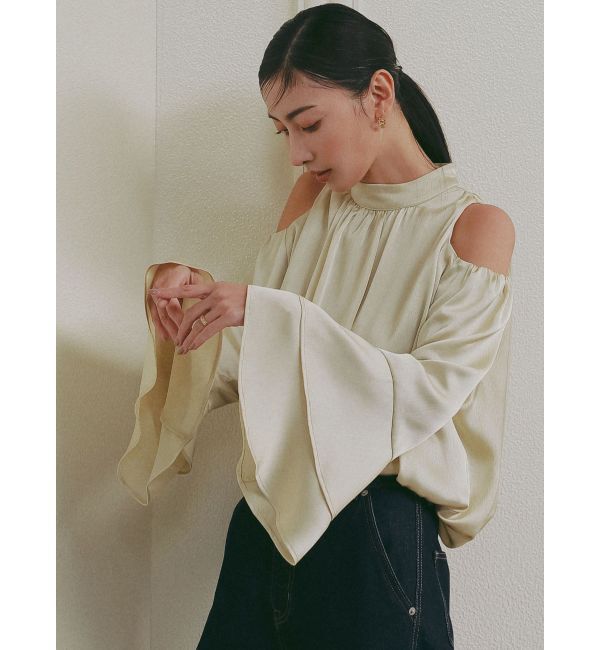 LAGUNAMOON「オープンショルダーボリュームブラウス」|シャツ・ブラウス|