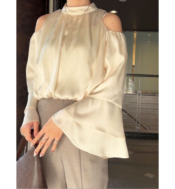 LAGUNAMOON「オープンショルダーボリュームブラウス」|シャツ・ブラウス|