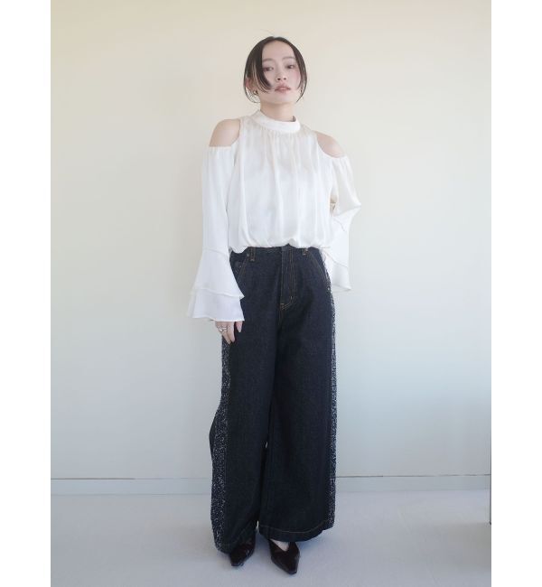 LAGUNAMOON「オープンショルダーボリュームブラウス」|シャツ・ブラウス|