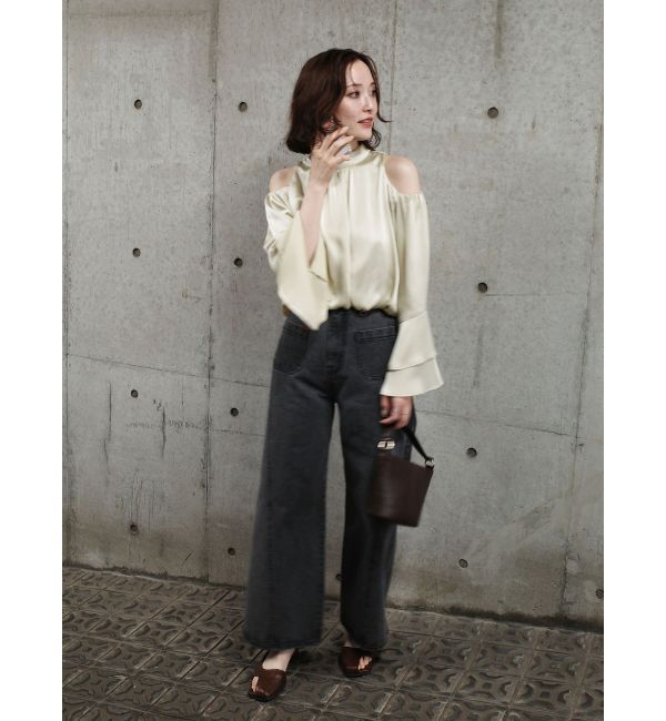 LAGUNAMOON「オープンショルダーボリュームブラウス」|シャツ・ブラウス|