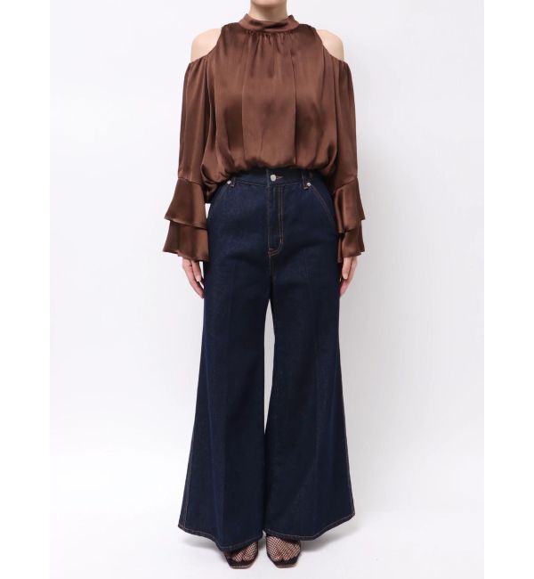 LAGUNAMOON「オープンショルダーボリュームブラウス」|シャツ・ブラウス|