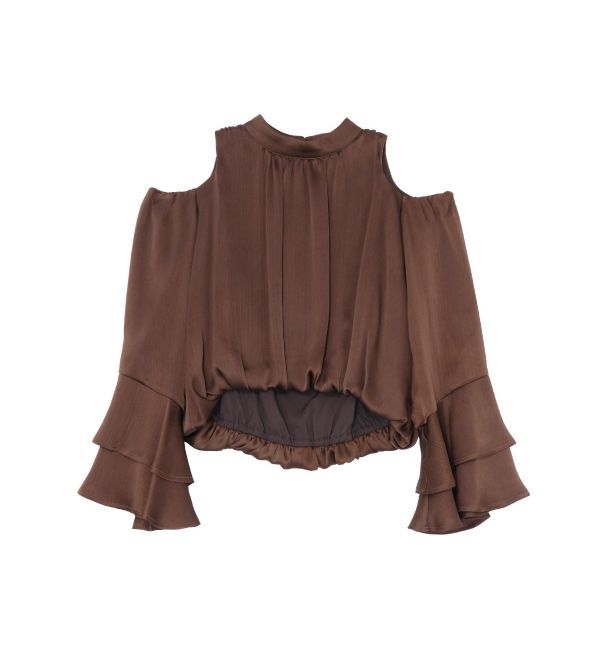 LAGUNAMOON「オープンショルダーボリュームブラウス」|シャツ・ブラウス|