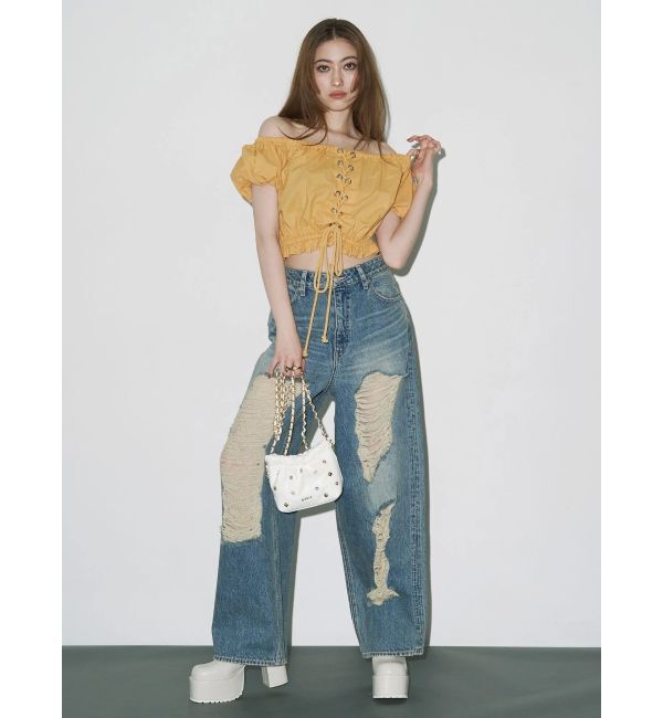 EVRIS「スタッズチェーンミニショルダーBAG」|ショルダー・メッセンジャー|