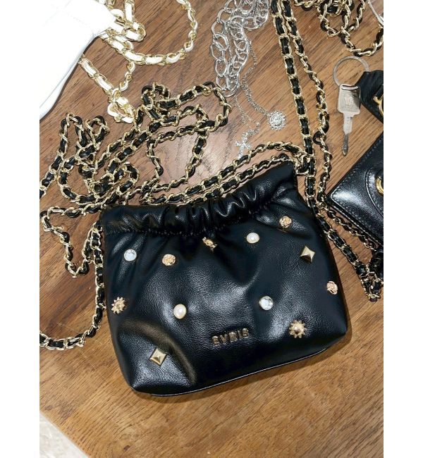 EVRIS「スタッズチェーンミニショルダーBAG」|ショルダー・メッセンジャー|