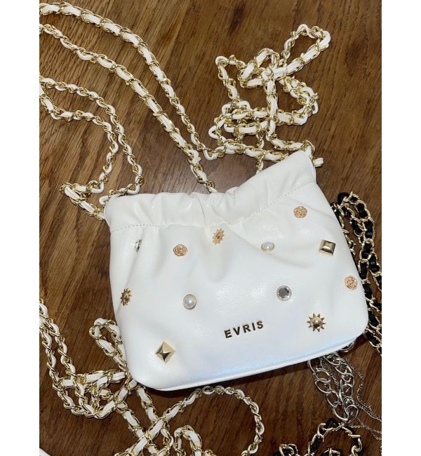 EVRIS「スタッズチェーンミニショルダーBAG」|ショルダー・メッセンジャー|