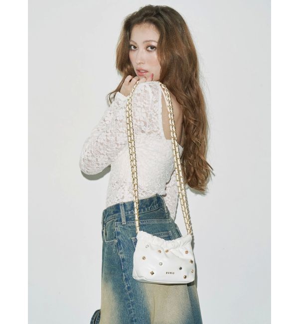 EVRIS「スタッズチェーンミニショルダーBAG」|ショルダー・メッセンジャー|