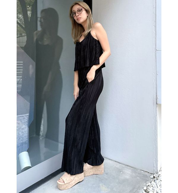 GYDA「サテンプリーツワイドパンツ【SETUP着用可】」|その他|