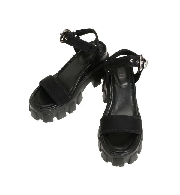 GYDA「ボリュームソールthree pieceバックルサンダル」|サンダル|