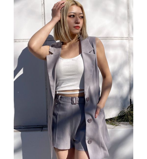 GYDA「ベルト付きハイウエストショートパンツ【SETUP着用可】」|その他|