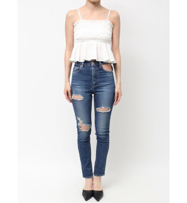 GYDA「バックリボンペプラムブラウス」|シャツ・ブラウス|