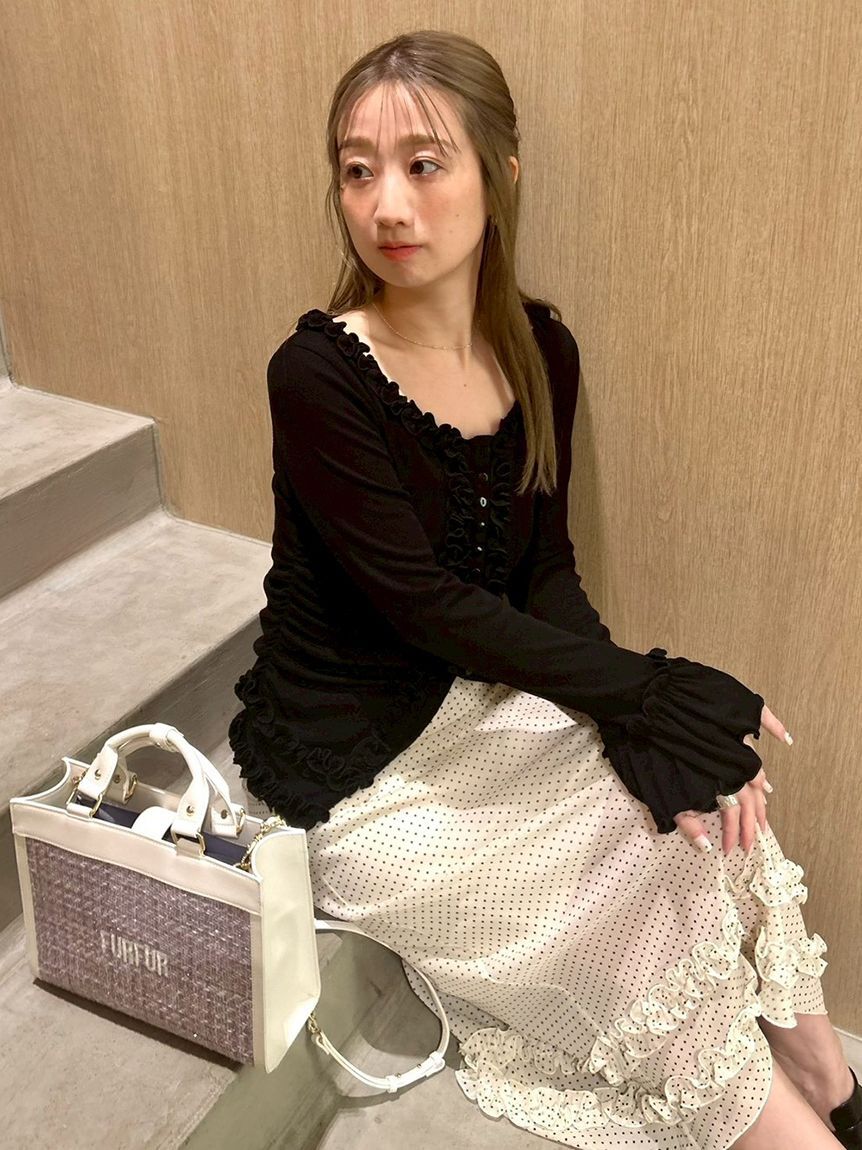 FURFUR「(Lsize) ツイードロゴトートバッグ【WEB・一部店舗限定】」|トートバッグ|