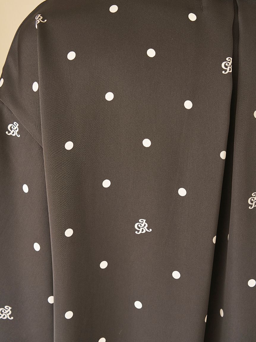 gelato pique「【JOEL ROBUCHON】ドット柄サテンシャツ」|ルームウェア|