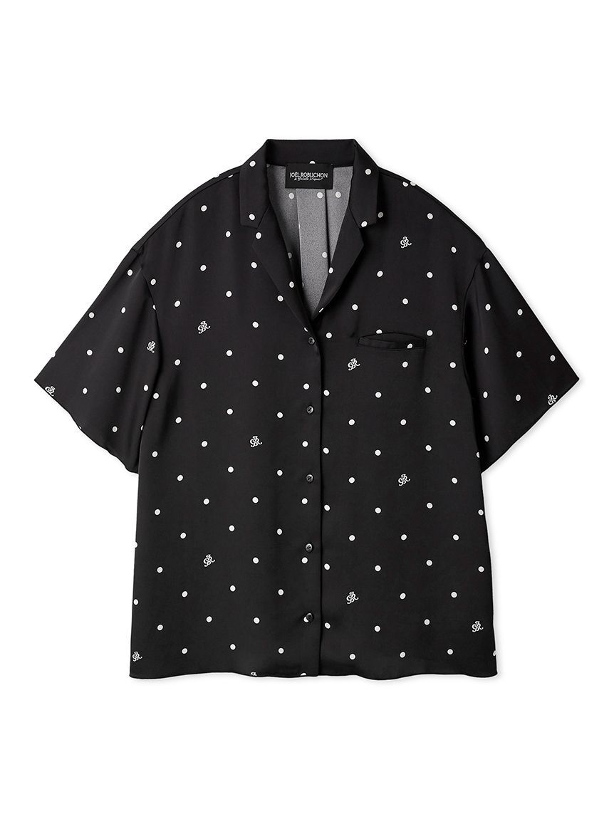 gelato pique「【JOEL ROBUCHON】ドット柄サテンシャツ」|ルームウェア|