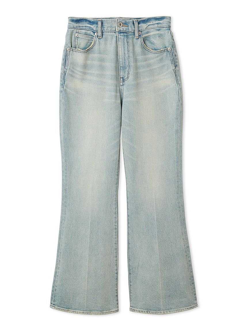 LILY BROWN「【WEB限定00サイズ】ストレッチセミフレアデニムパンツ」|デニム|