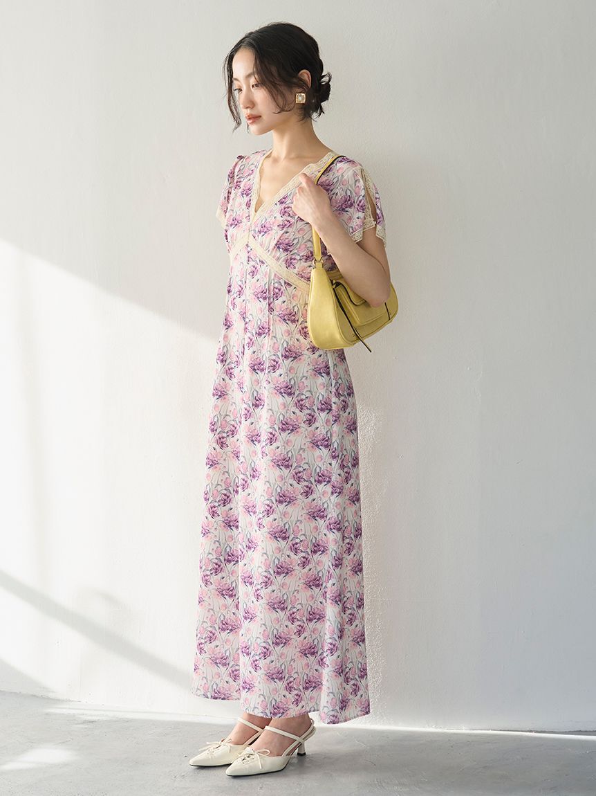 LILY BROWN「レースアップスリングバッグパンプス」|パンプス|