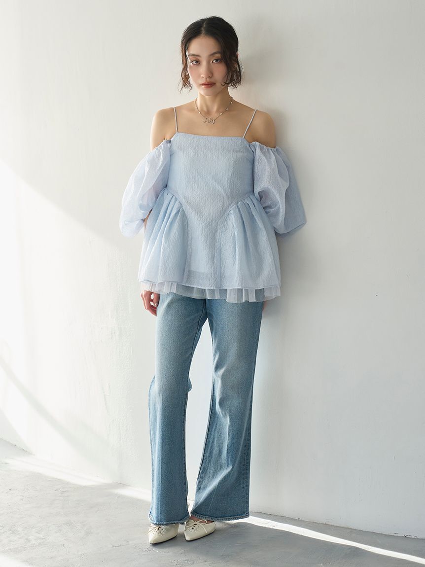 LILY BROWN「レースアップスリングバッグパンプス」|パンプス|