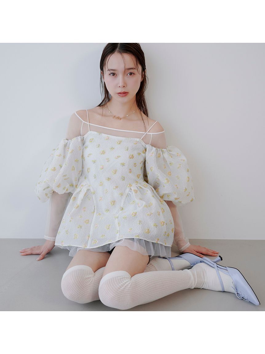 LILY BROWN「レースアップスリングバッグパンプス」|パンプス|