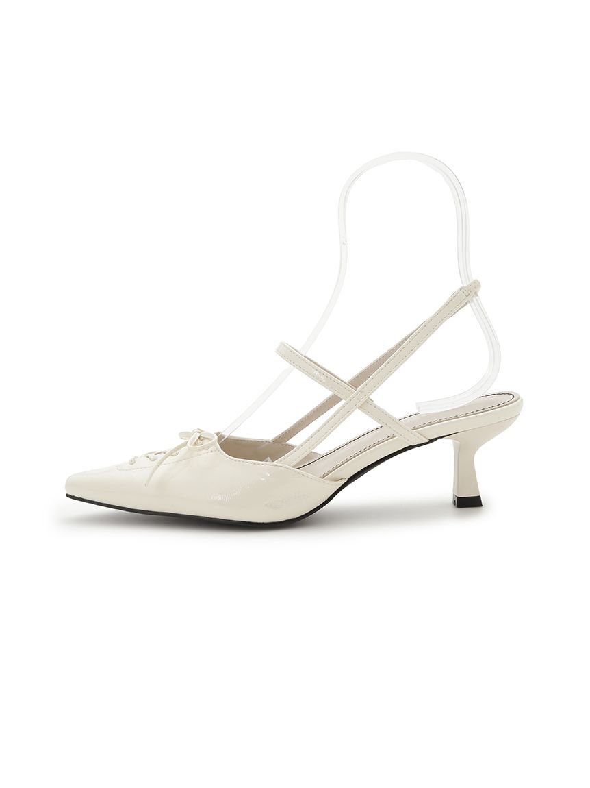 LILY BROWN「レースアップスリングバッグパンプス」|パンプス|