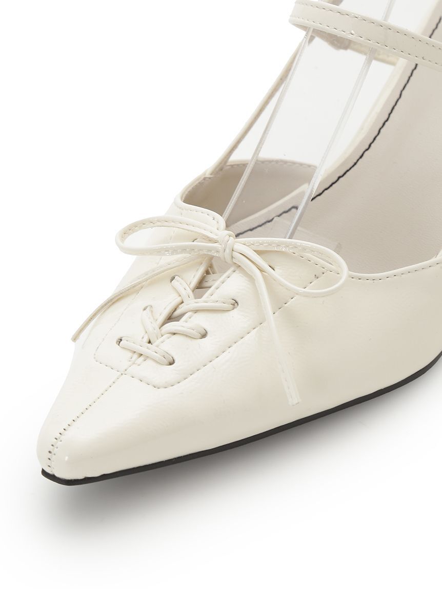 LILY BROWN「レースアップスリングバッグパンプス」|パンプス|