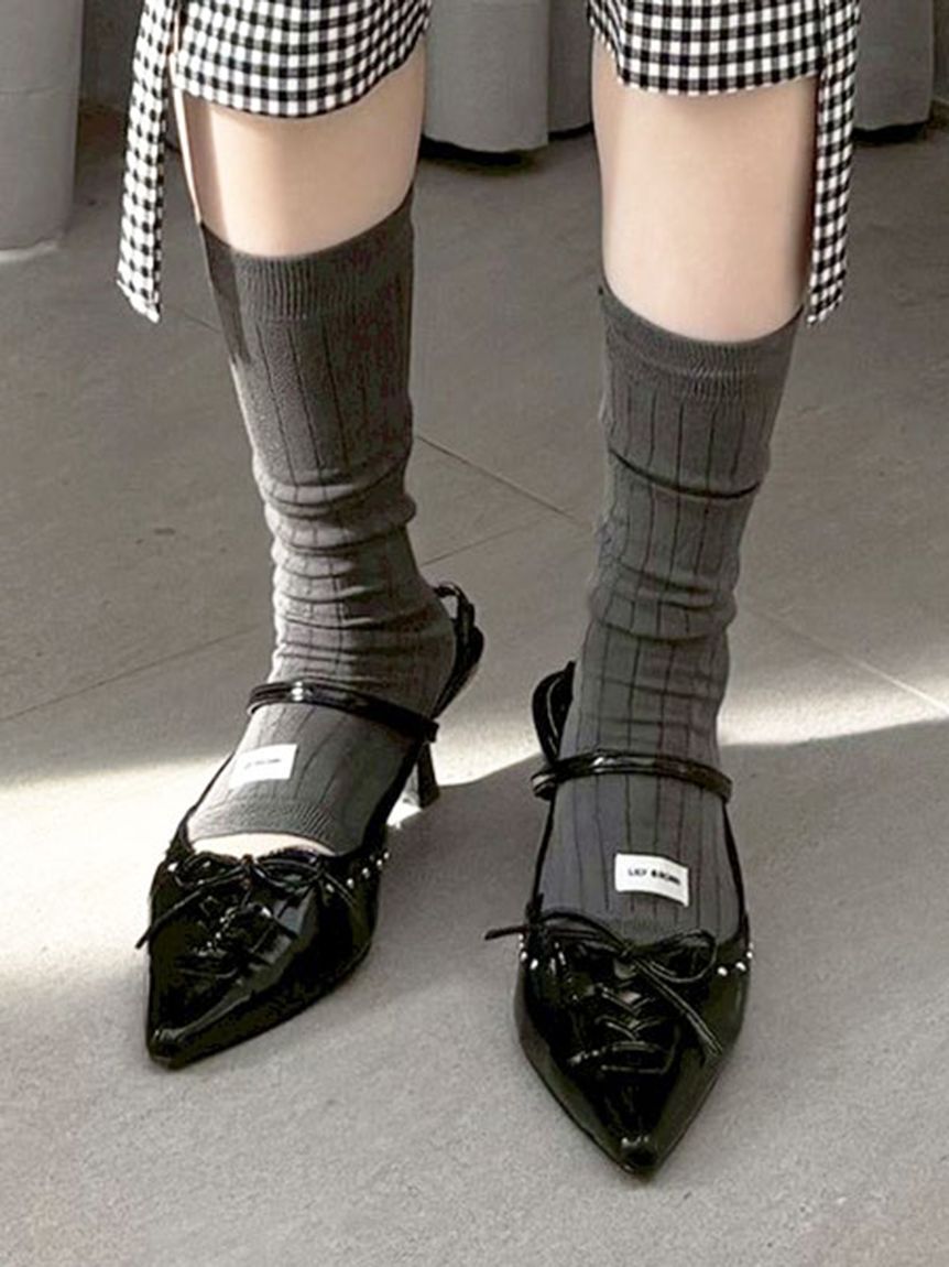 LILY BROWN「レースアップスリングバッグパンプス」|パンプス|