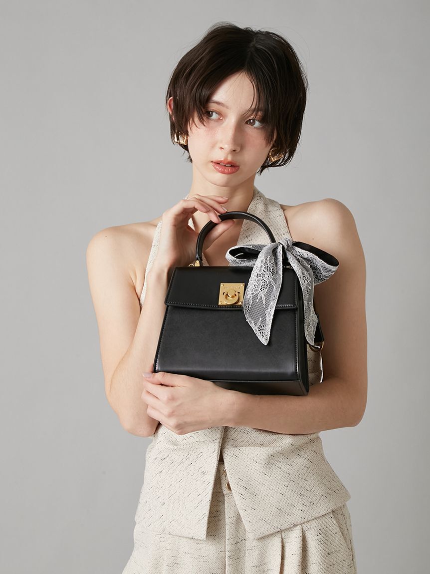 LILY BROWN「レーススカーフ付きハンドバッグ」|ハンドバッグ|