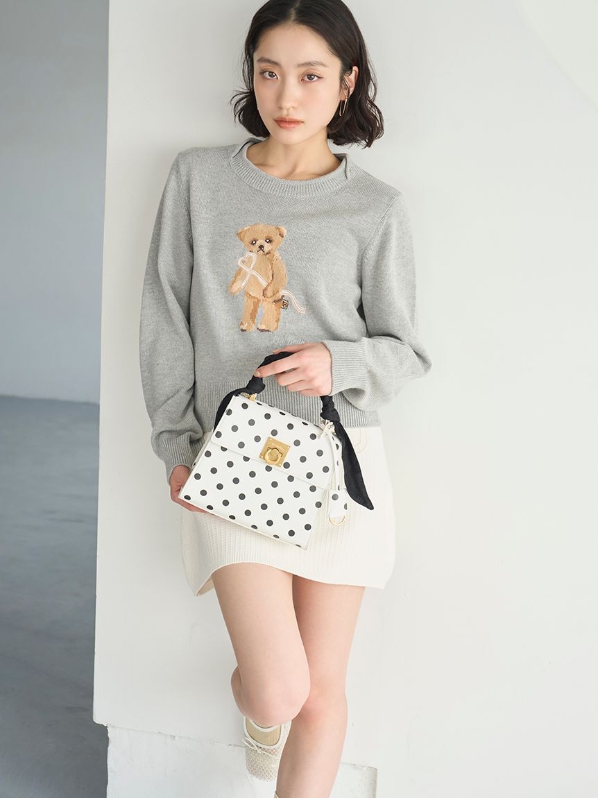 LILY BROWN「レーススカーフ付きハンドバッグ」|ハンドバッグ|