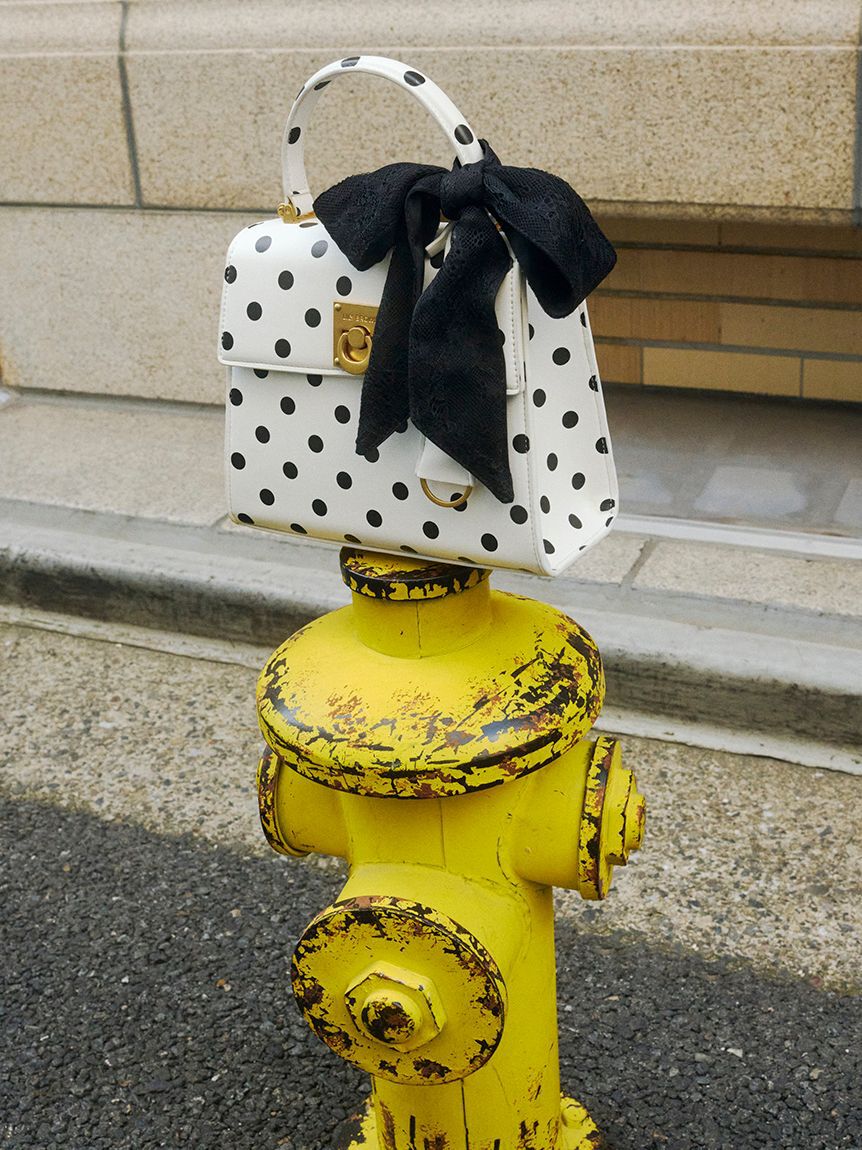 LILY BROWN「レーススカーフ付きハンドバッグ」|ハンドバッグ|