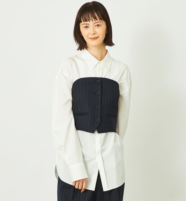 MACKINTOSH PHILOSOPHY「GREY LABEL ウールビスチェ」|その他|ネイビー