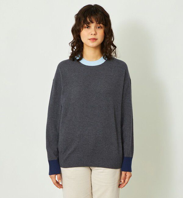 MACKINTOSH PHILOSOPHY「GREY LABEL ウールカシミヤバイカラーニット」|ニット・セーター|