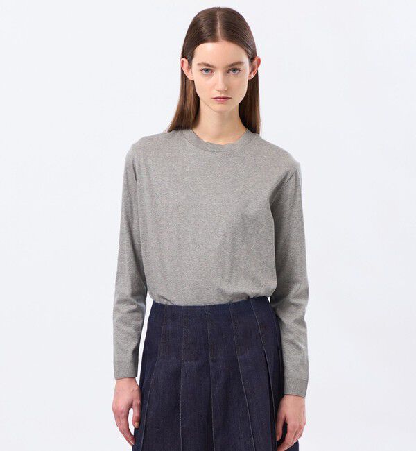 MACKINTOSH PHILOSOPHY「シルキーコットンニットプルオーバー」|ニット・セーター|グレー