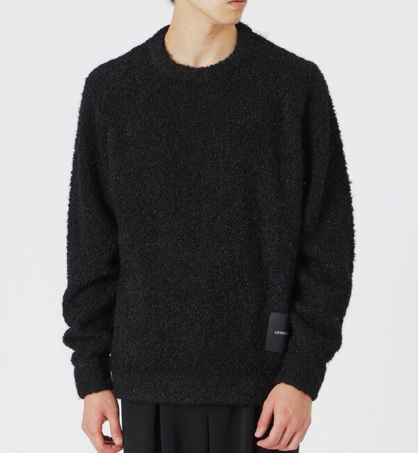  「【UNISEX】ブークレカラーニットプルオーバー」|ニット・セーター|