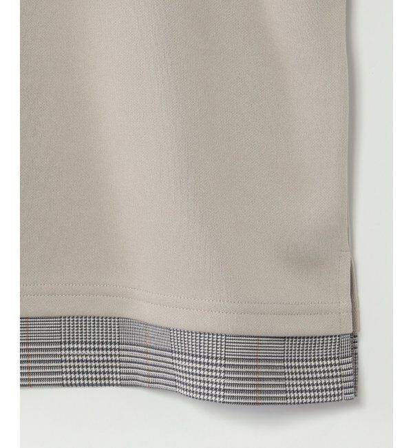 ikka kids「キーネックチェックレイヤードT（120~160cm）」|Tシャツ・カットソー|