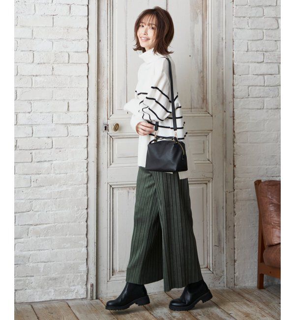 ikka「【雑誌InRed12月号掲載】スエードライクプリーツワイドパンツ」|その他|
