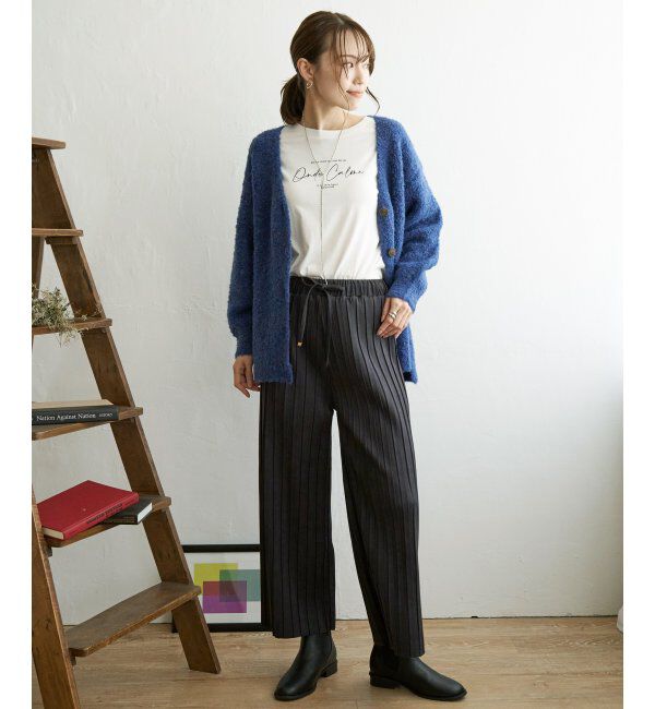 ikka「【雑誌InRed12月号掲載】スエードライクプリーツワイドパンツ」|その他|