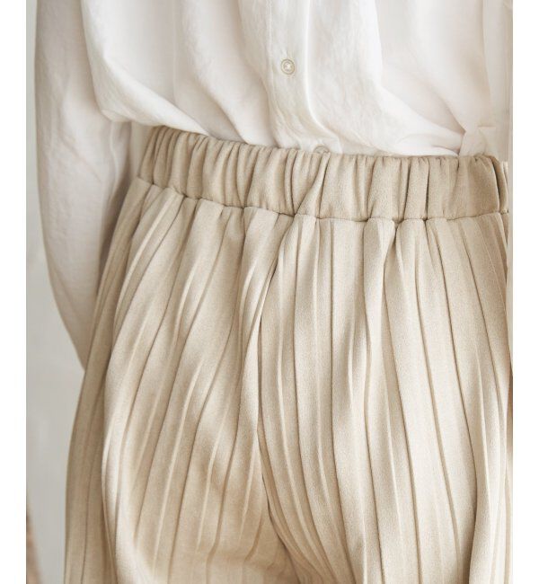 ikka「【雑誌InRed12月号掲載】スエードライクプリーツワイドパンツ」|その他|