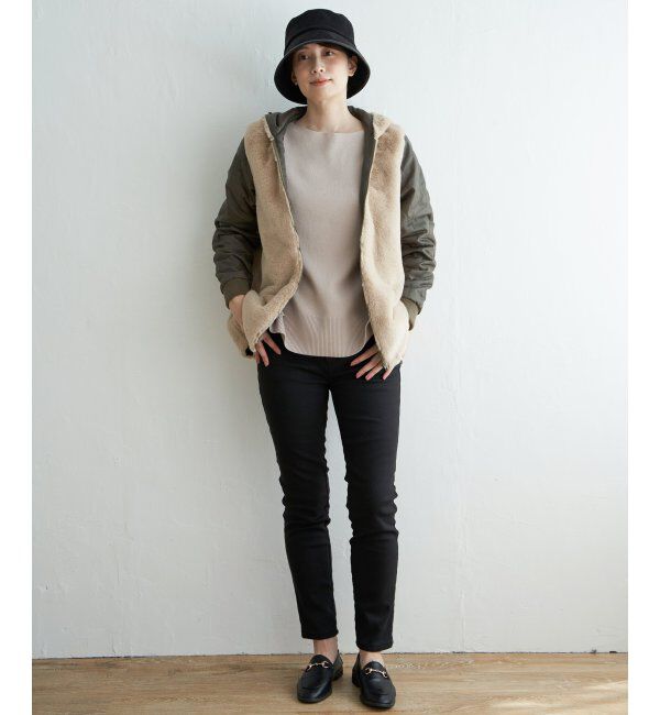 ikka「【雑誌InRed12月号掲載】 ファーライナー3WAYミドルマウンテンパーカー」|ブルゾン・スタジャン|