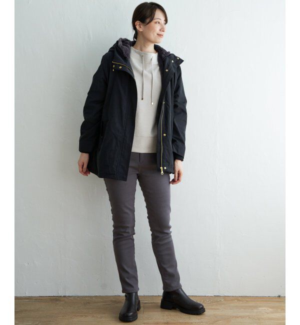 ikka「【雑誌InRed12月号掲載】 ファーライナー3WAYミドルマウンテンパーカー」|ブルゾン・スタジャン|