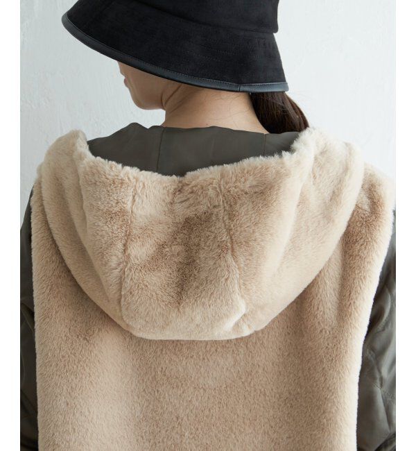 ikka「【雑誌InRed12月号掲載】 ファーライナー3WAYミドルマウンテンパーカー」|ブルゾン・スタジャン|