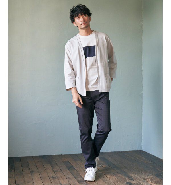 ikka「【接触冷感／抗菌防臭】GOKU楽 セイケツ8分カーディガン」|カーディガン|