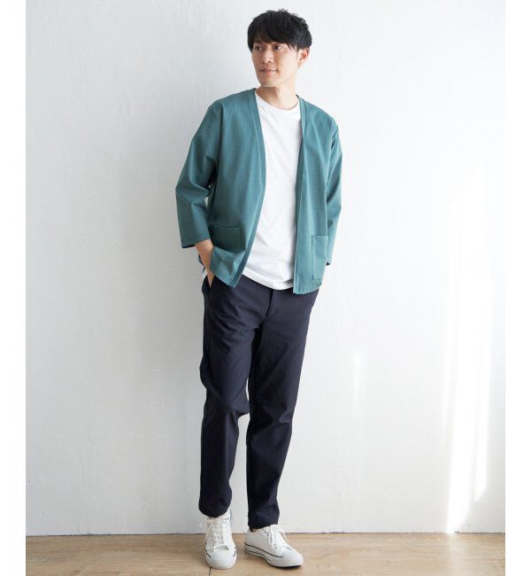 ikka「【接触冷感／抗菌防臭】GOKU楽 セイケツ8分カーディガン」|カーディガン|