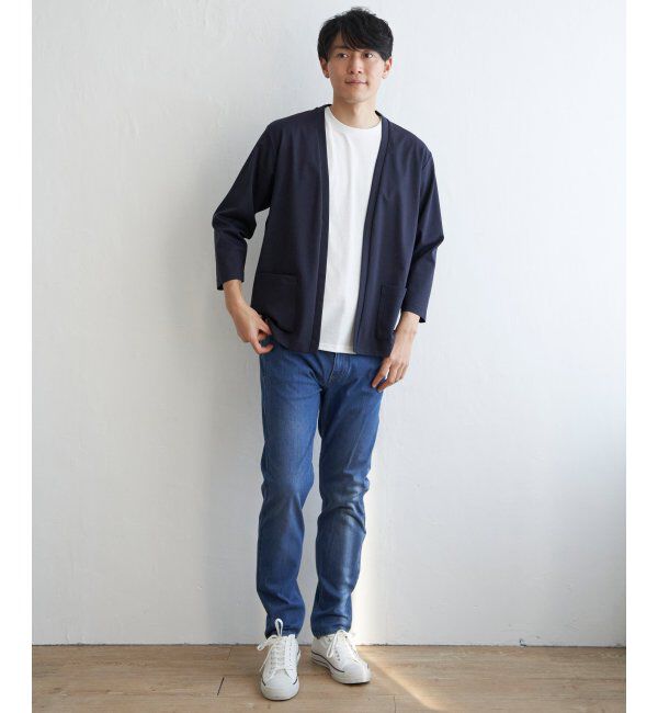 ikka「【接触冷感／抗菌防臭】GOKU楽 セイケツ8分カーディガン」|カーディガン|