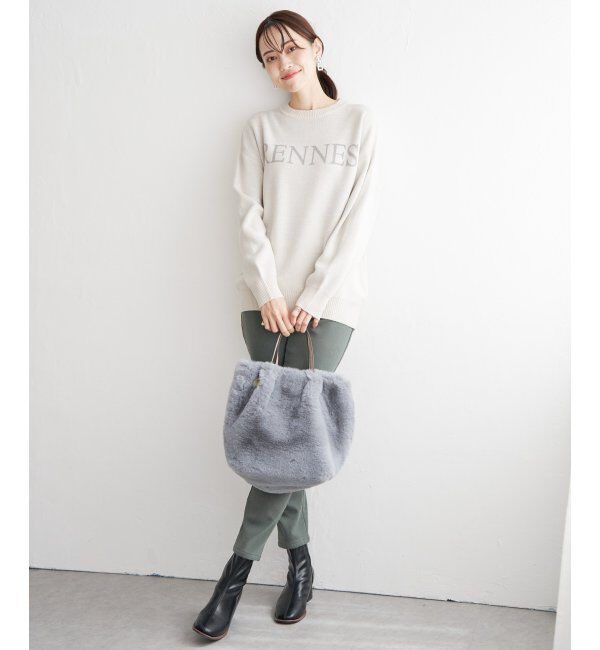 ikka「ジャガードロゴニットプルオーバー」|プルオーバー|