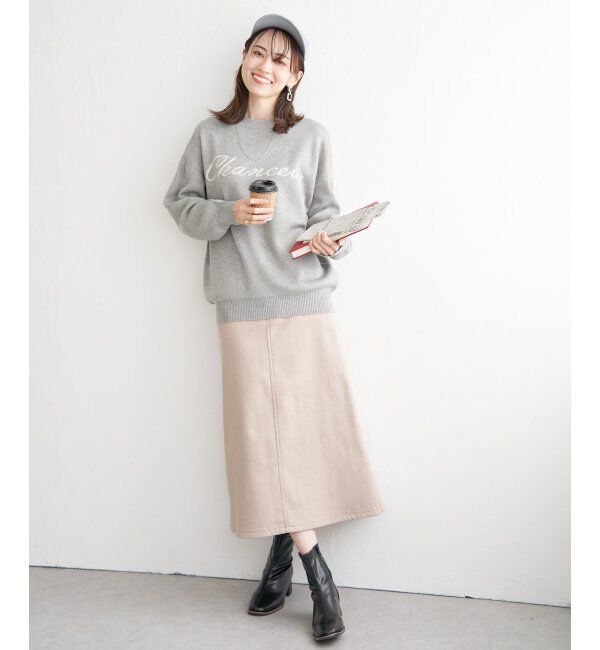 ikka「ジャガードロゴニットプルオーバー」|プルオーバー|