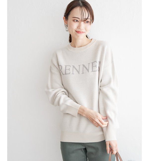 ikka「ジャガードロゴニットプルオーバー」|プルオーバー|