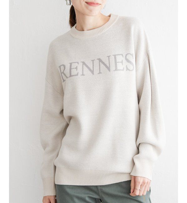 ikka「ジャガードロゴニットプルオーバー」|プルオーバー|