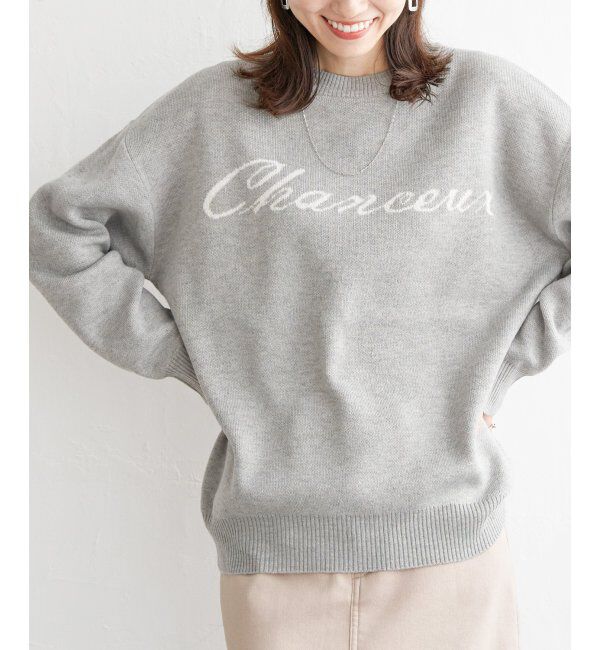 ikka「ジャガードロゴニットプルオーバー」|プルオーバー|