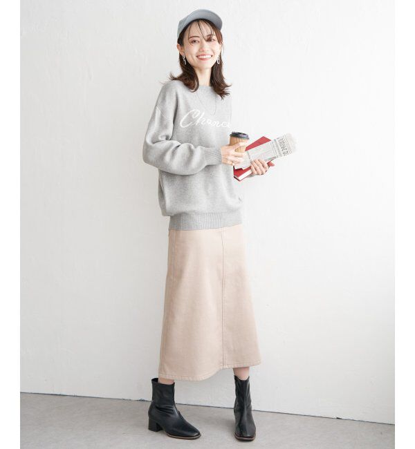 ikka「ジャガードロゴニットプルオーバー」|プルオーバー|