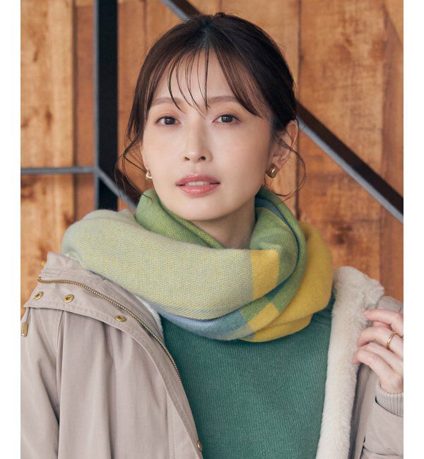 ikka「ウォッシャブルマルチチェックマフラー」|マフラー|