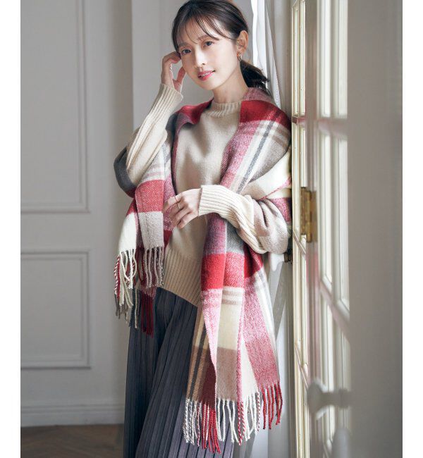 ikka「ウォッシャブルマルチチェックマフラー」|マフラー|