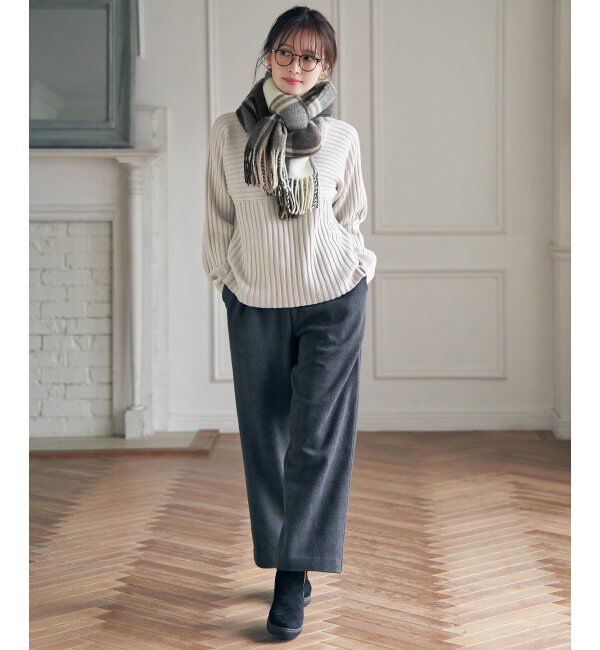 ikka「ウォッシャブルマルチチェックマフラー」|マフラー|